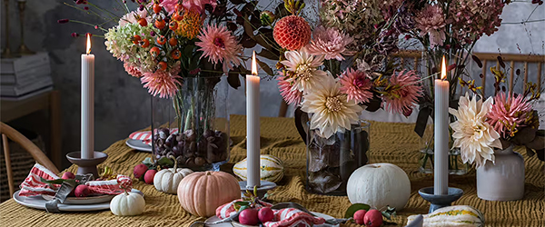 Im Blog: Natürliche Tischdeko im Herbst