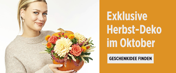 Endlich wieder da: Kürbis-Gestecke zum Verlieben!